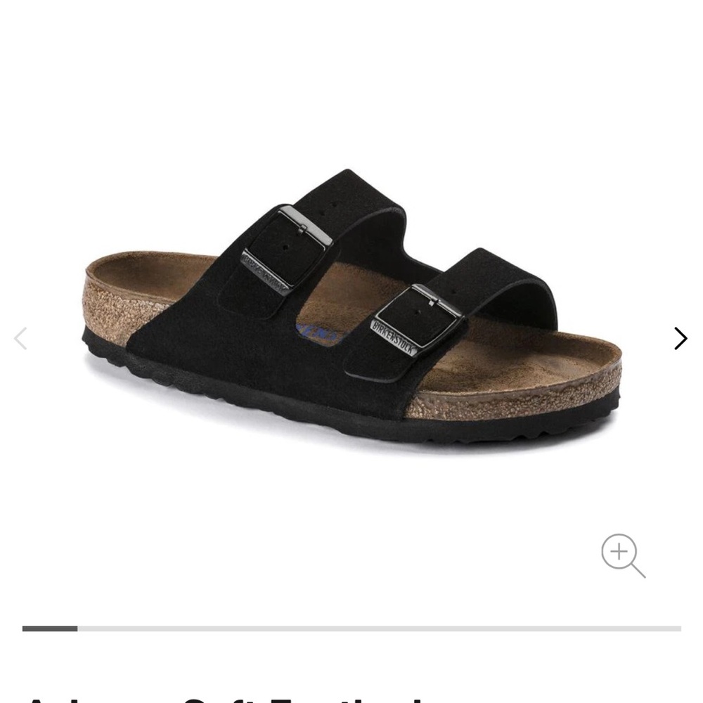 Birkenstock Arizona Soft Footbed Suede Leather - Black